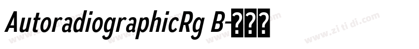 AutoradiographicRg B字体转换